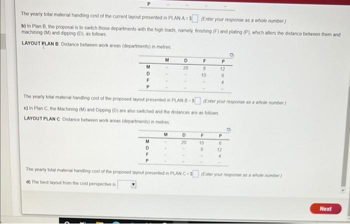 answer all parts and answers to be filled in