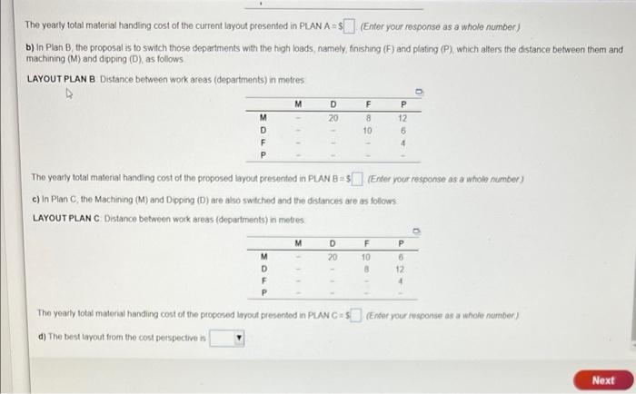 answer all parts and answers to be filled in