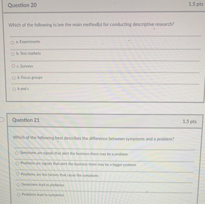 Question 9 (select all that apply) The sample