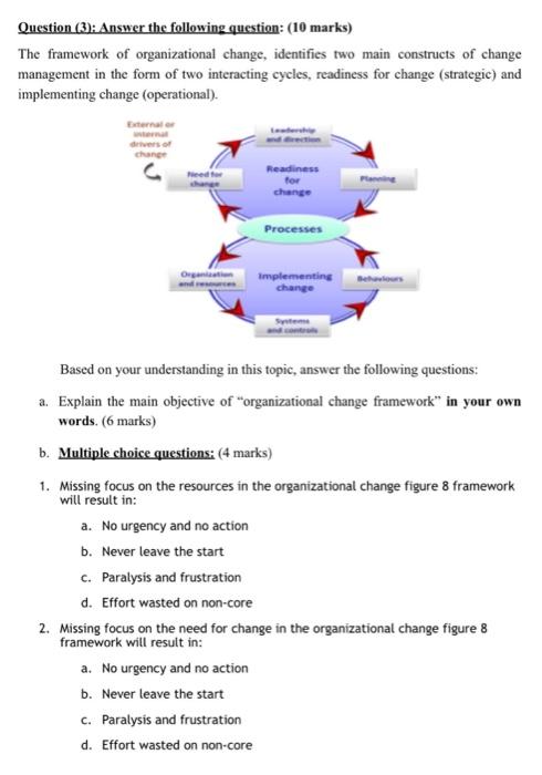 Question (3): Answer the following question: (10