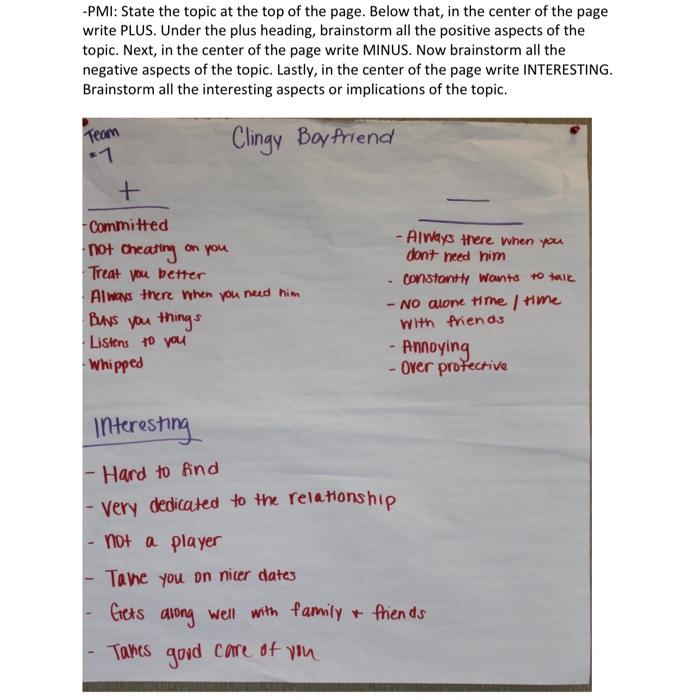 Read the example and instructions provided in the