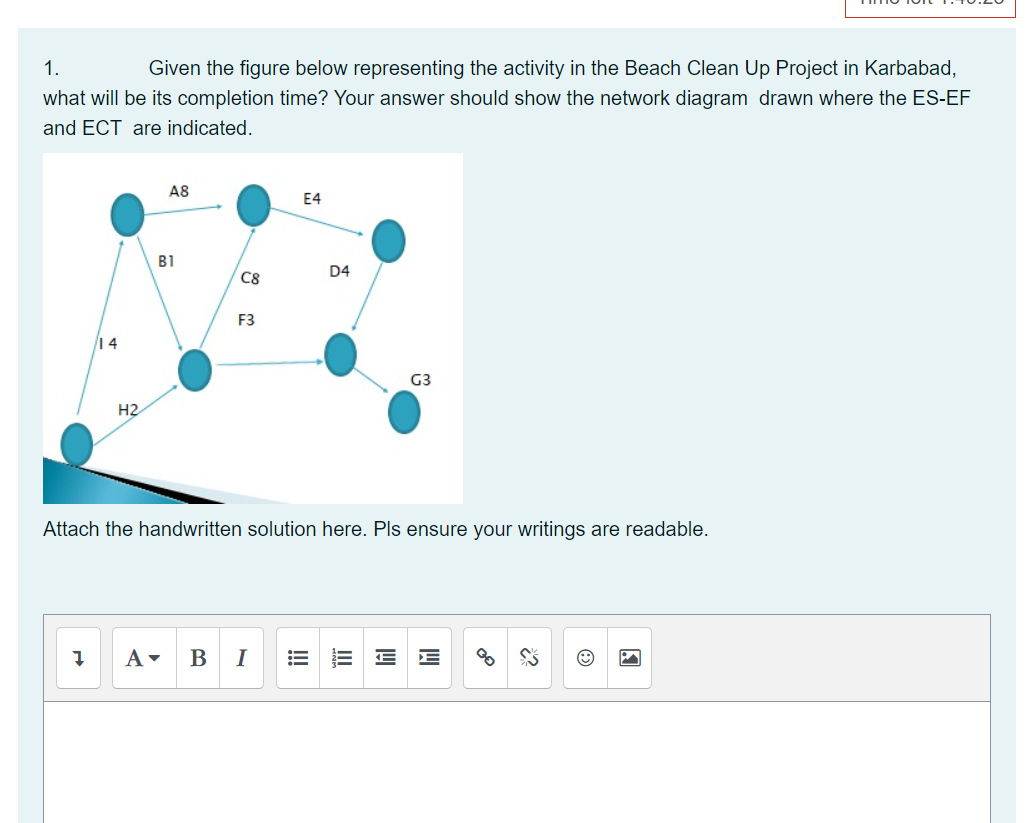 1. Given the figure below representing the
