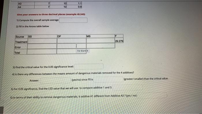 Question 8 7 points An Engineer wants to compare