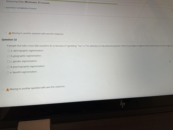 A Moving to another question will save this