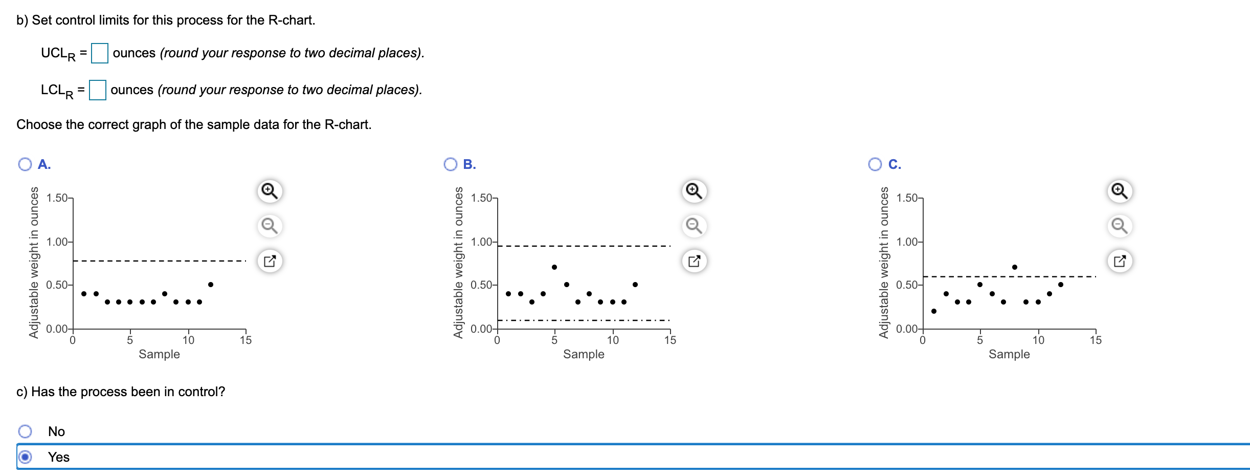Refer to the table Factors for Computing Control