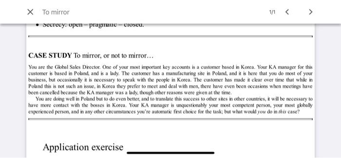 answere the following from case studies CASE