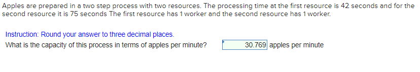 People are served in a two-step process with two