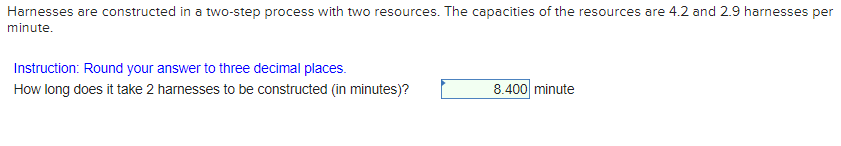 People are served in a two-step process with two