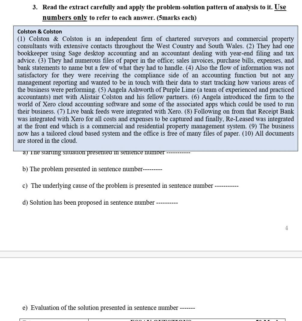 please help with this. 3. Read the extract