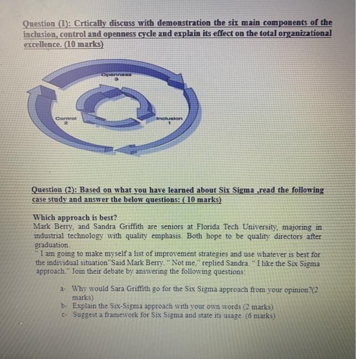 Question (1): Crtically discuss with