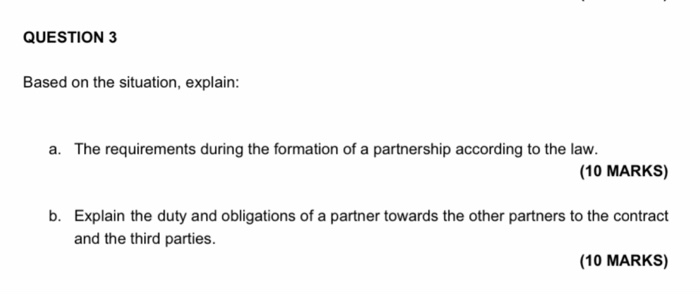 commercial law QUESTION 3 Based on the situation,