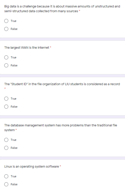 Big data is a challenge because it is about
