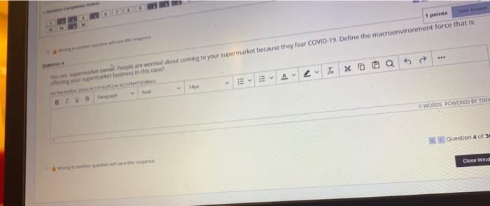 I Xa 1 points You are main ople are worried about