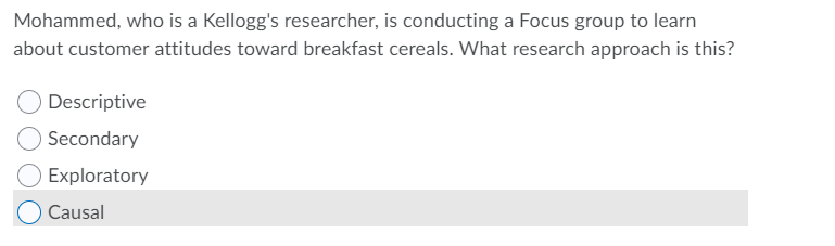 Mohammed, who is a Kellogg's researcher, is