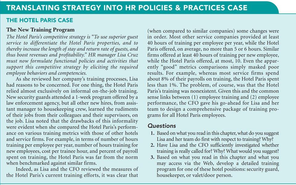 TRANSLATING STRATEGY INTO HR POLICIES & PRACTICES