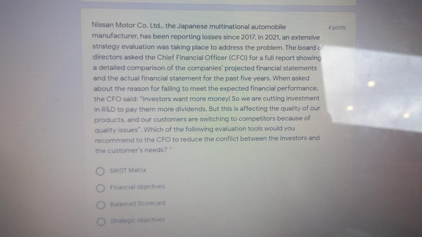 4 points Nissan Motor Co. Ltd., the Japanese