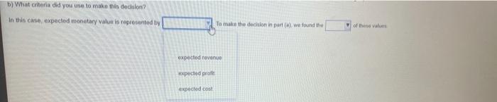 b) What criteria did you une to make this