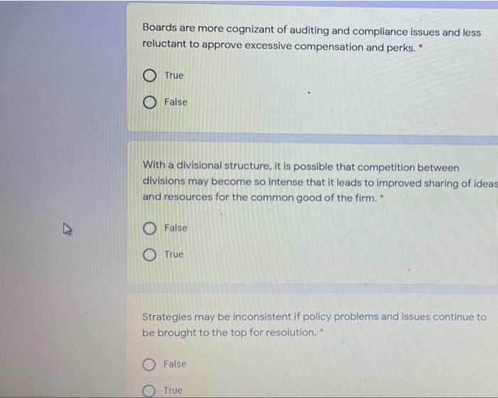 Boards are more cognizant of auditing and