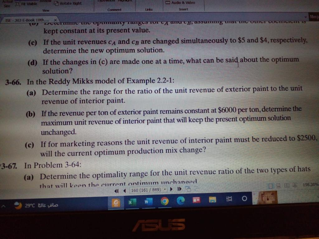 (Parts a, b, and c) + d- Compute the unit worth