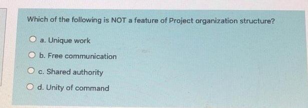 Which of the following is NOT a feature of