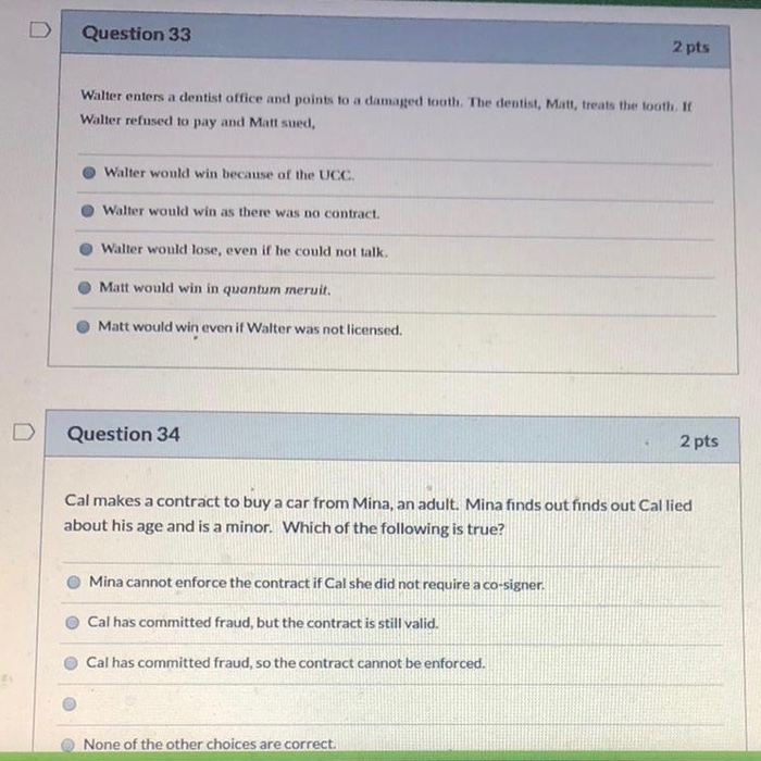 Question 31 2 pts Pastor Tyler was employed by