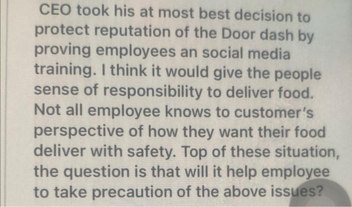 CEO took his at most best decision to protect