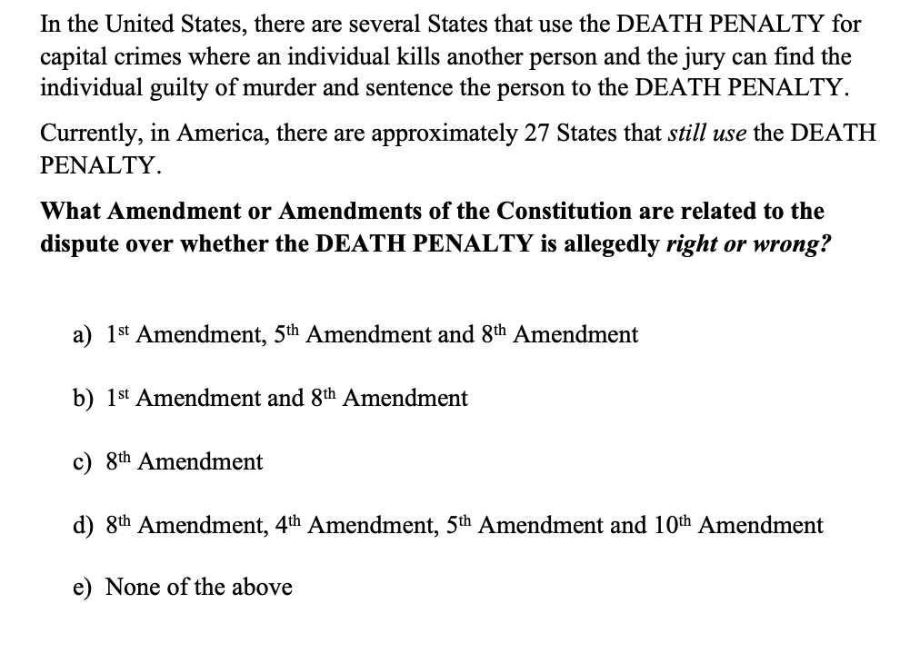 In the United States, there are several States