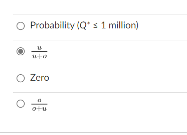underage cost is 40, the overage cost in Question