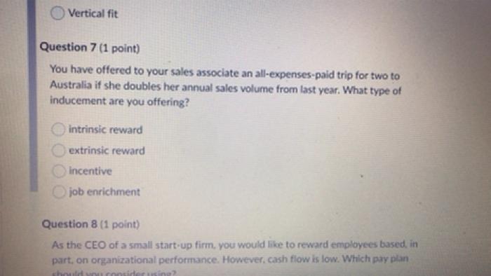 Boal achievement the compensation system