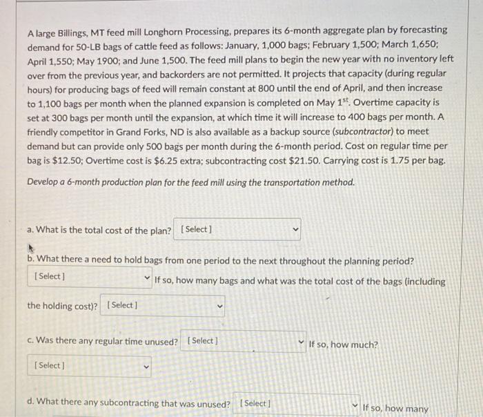 A large Billings, MT feed mill Longhorn