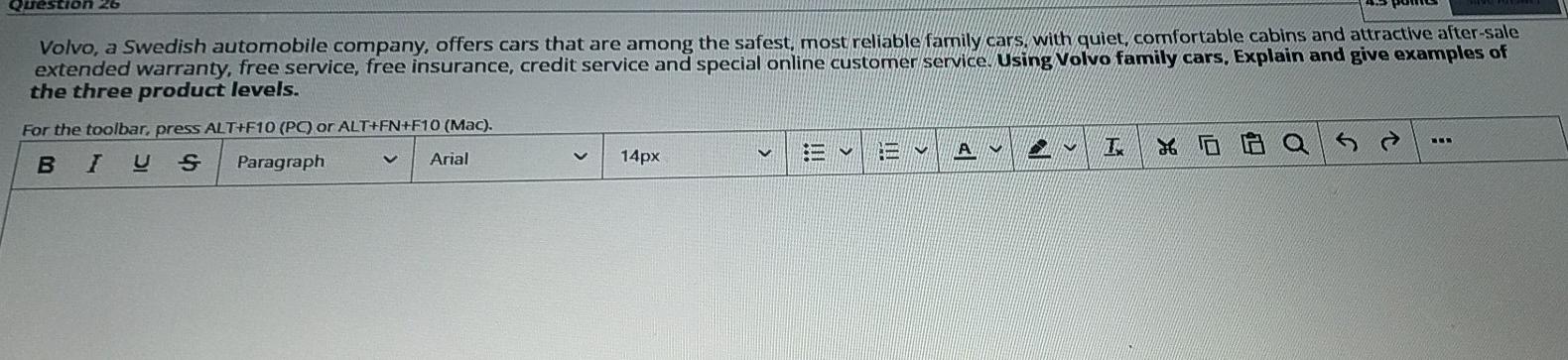 westion 26 Volvo, a Swedish automobile company,