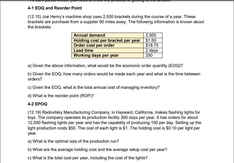 pore gumy 4-1 EOQ and Reorder Point (12.15) Joe