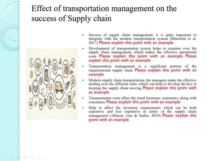 The importance of Transportation Management in