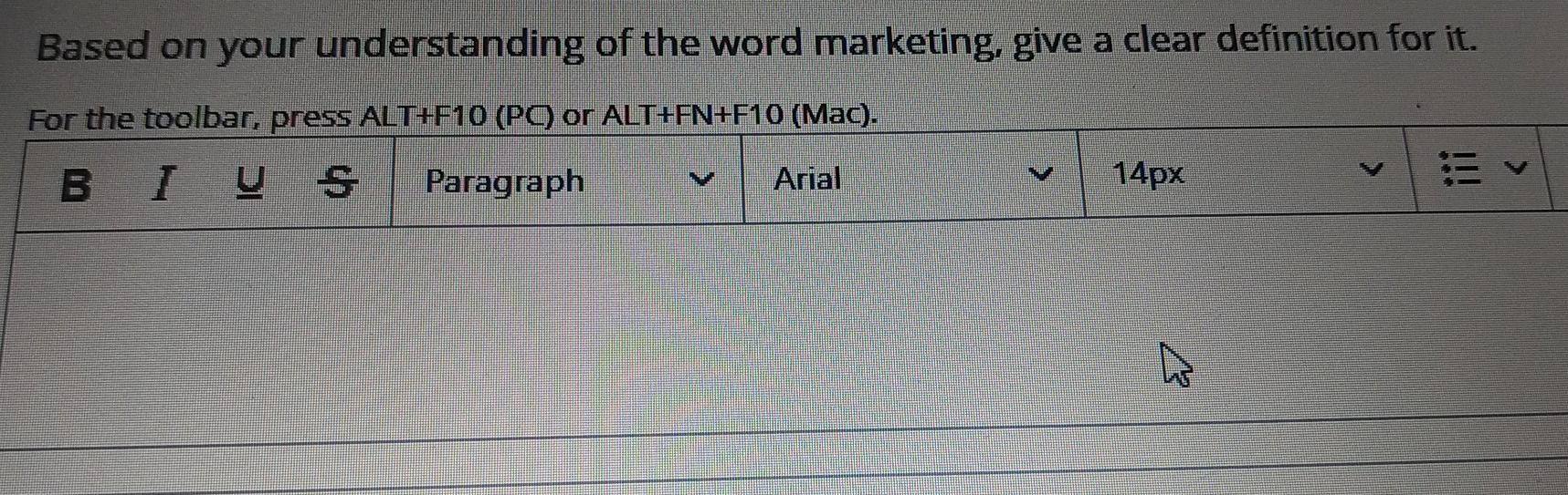 Based on your understanding of the word