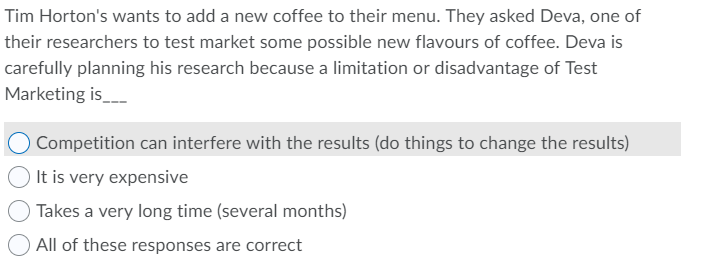 Tim Horton's wants to add a new coffee to their