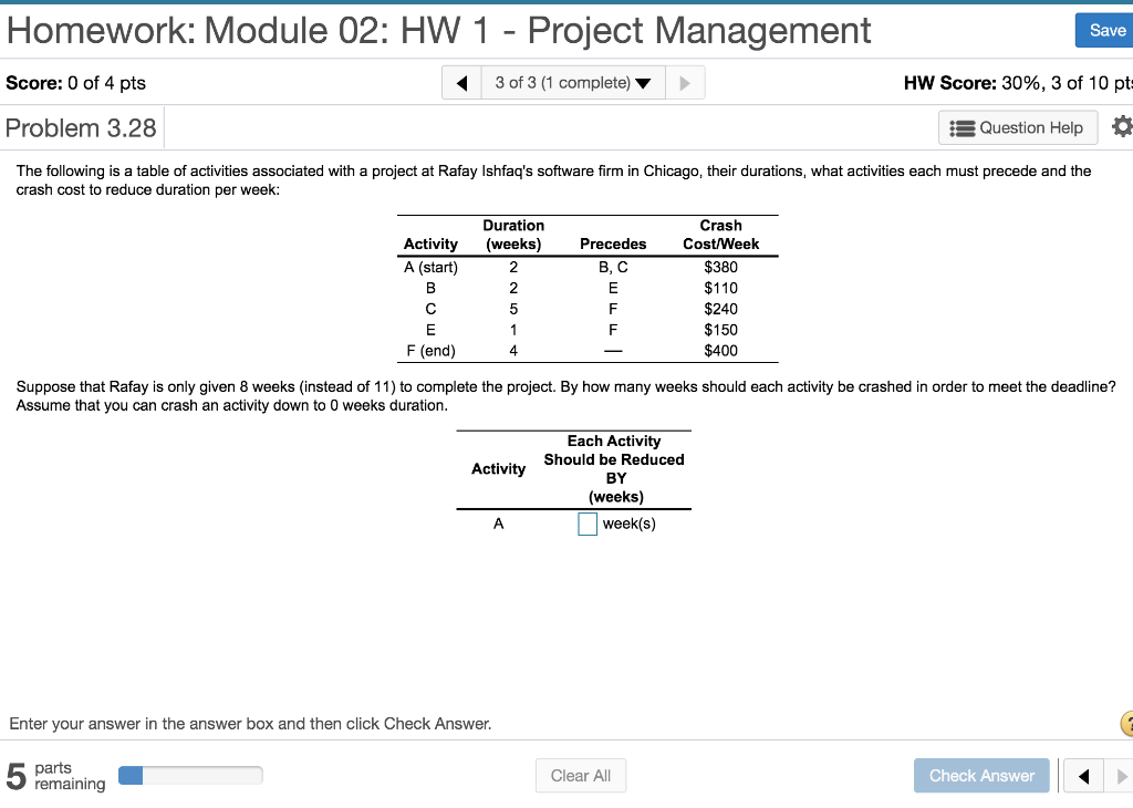Homework: Module 02: HW 1 - Project Management