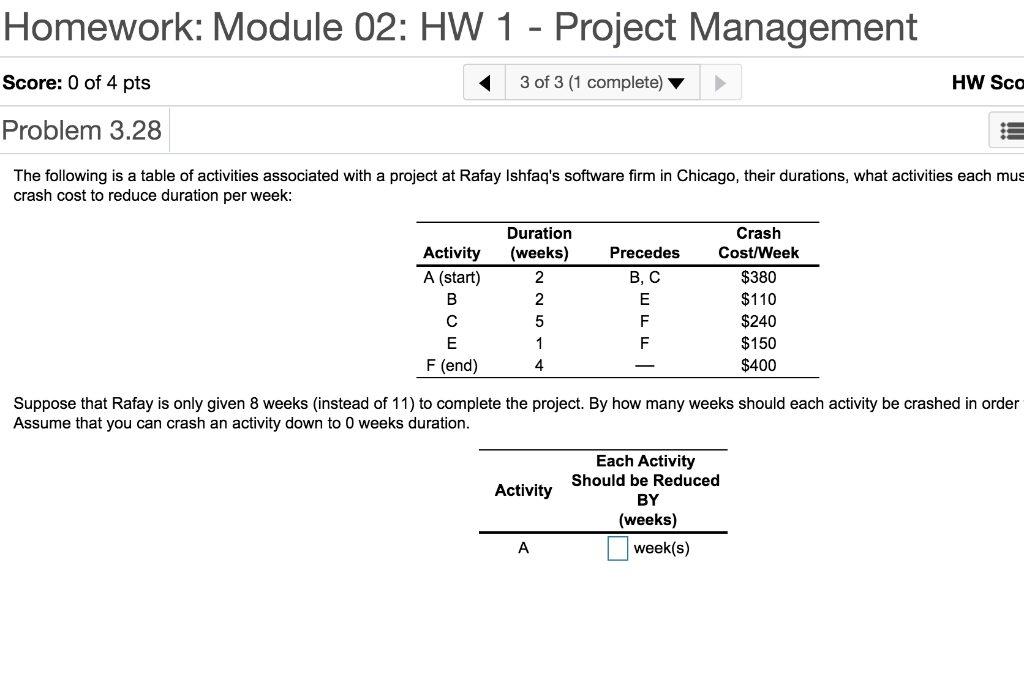 Homework: Module 02: HW 1 - Project Management