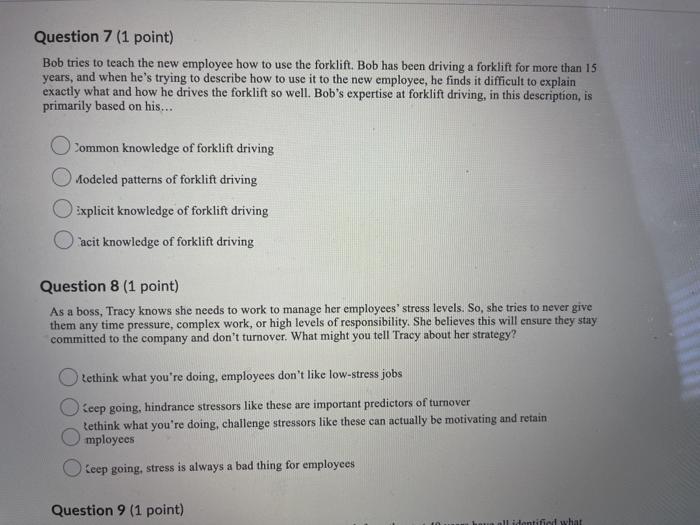 Please answe all! Question 7 (1 point) Bob tries