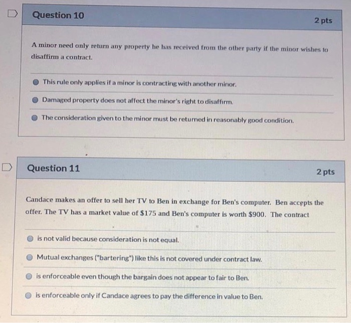 Question 8 2 pts Ines orally agreed to work for