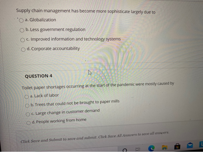 Supply chain management has become more