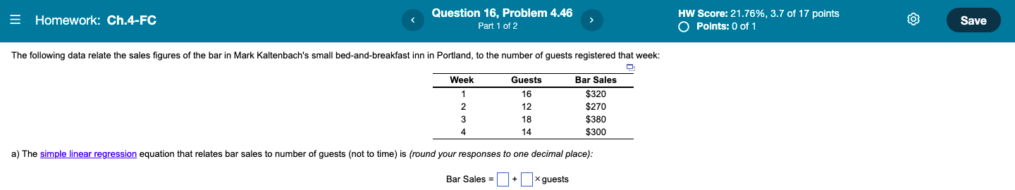 = Homework: Ch.4-FC Question 16, Problem 4.46