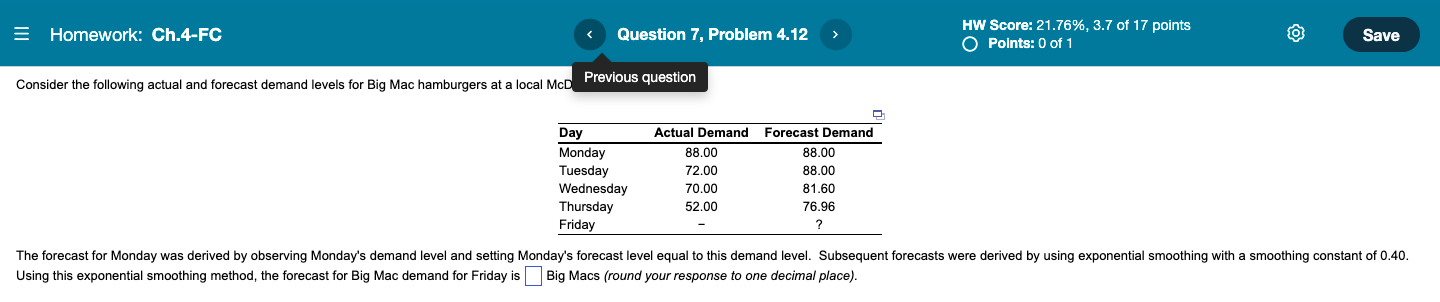 = Homework: Ch.4-FC Question 16, Problem 4.46