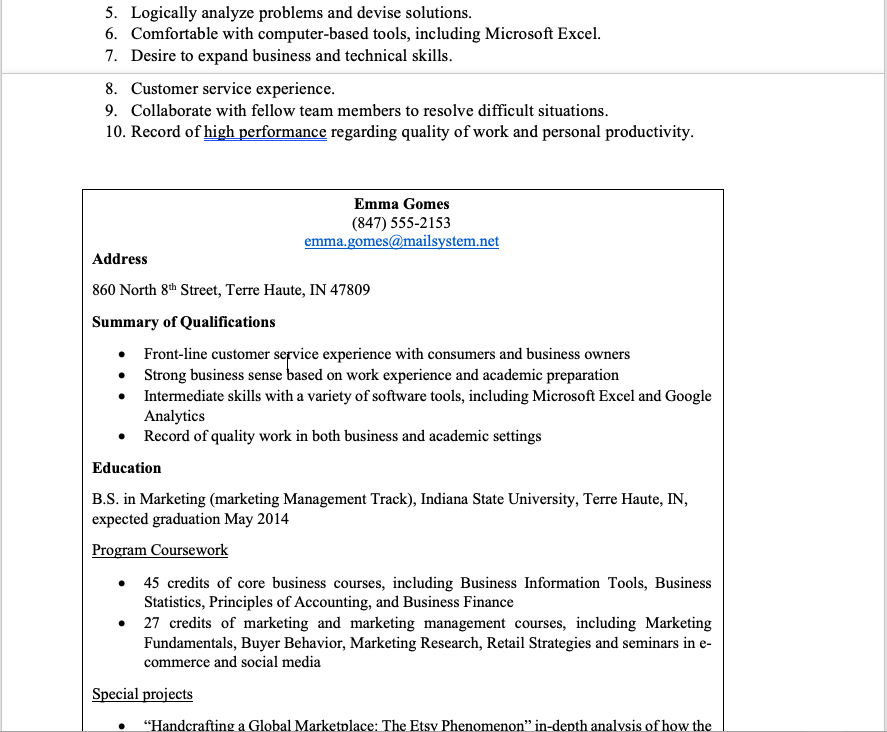 Assignment 2 - Rsum and Cover Letter Name : SID:
