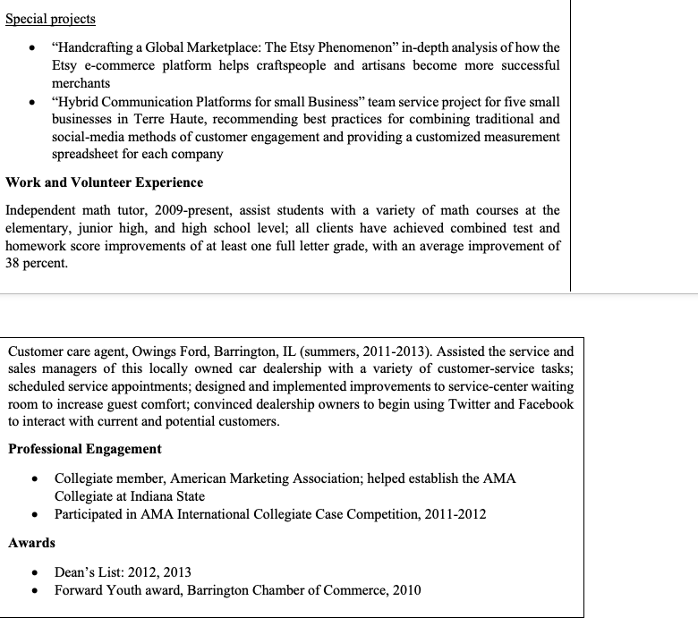 Assignment 2 - Rsum and Cover Letter Name : SID: