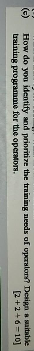 How do you identify and prioritize the training