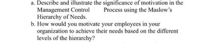 a. Describe and illustrate the significance of