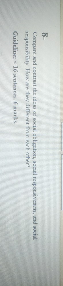 8- Compare and contrast the ideas of social