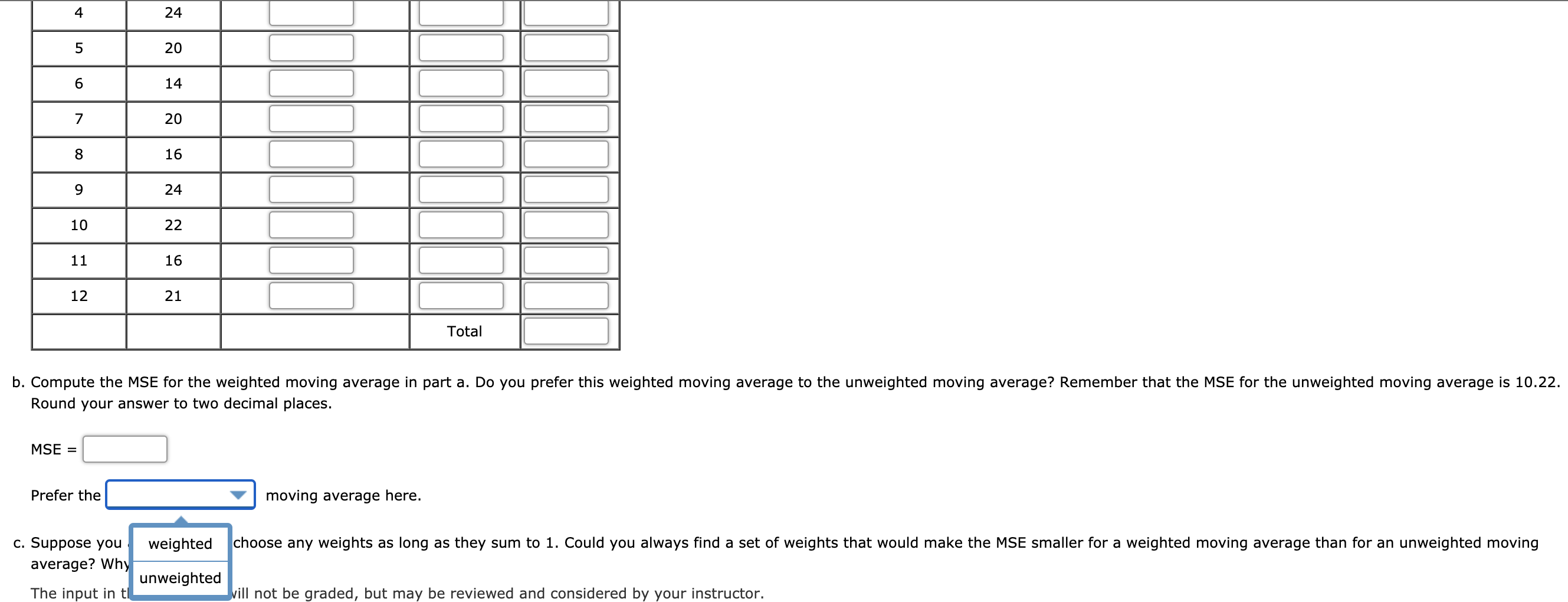 Refer again to the gasoline sales time series