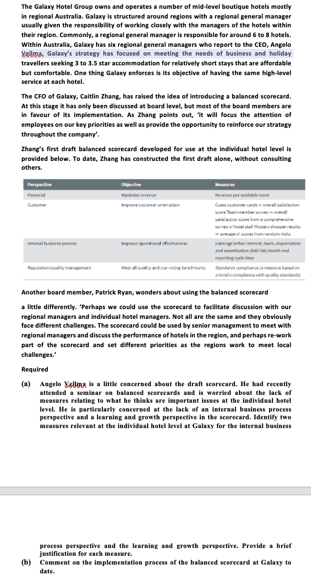 The Galaxy Hotel Group owns and operates a number