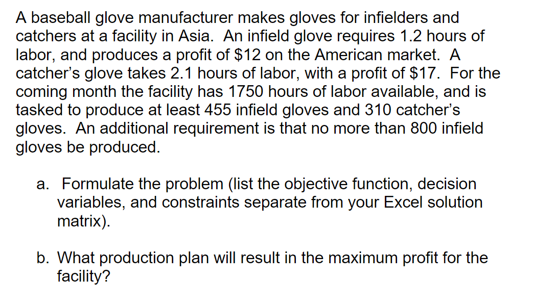 Please help with this problem, using solver on